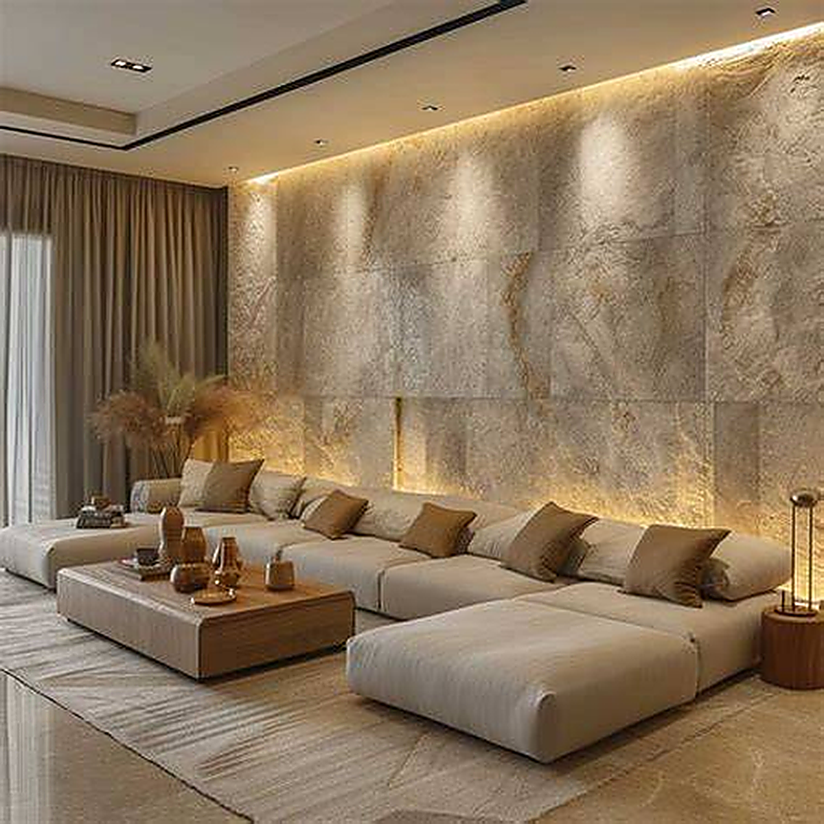 Beige marble