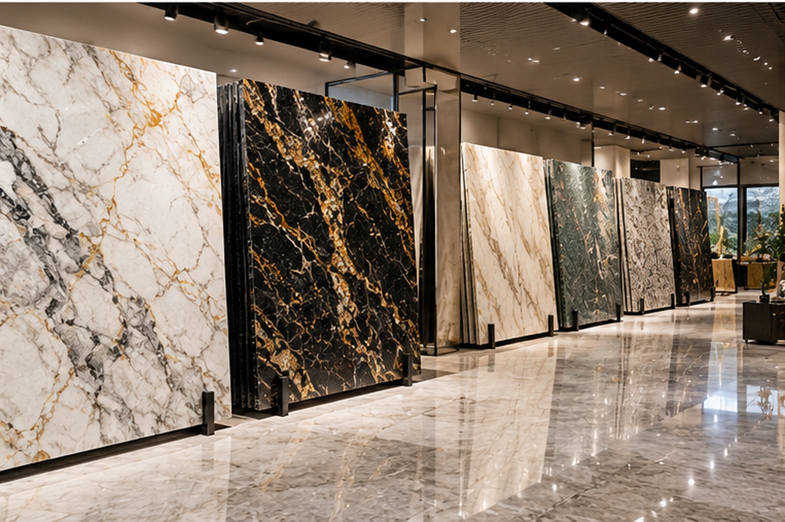 Marble slab showroom